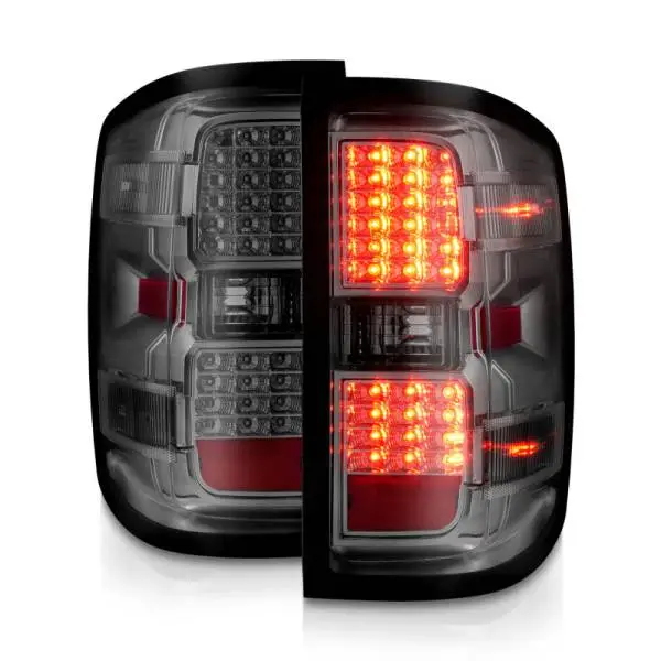 ANZO 15-19 Chevy Silverado 2500HD/3500HD (Halgn Only) LED Tail Lights w/Smoke Light Bar & Clear Lens thumbnail 8