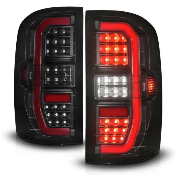 ANZO 14-18 GMC Sierra 1500 Full LED Taillights Black Housing Smoke Lens (w/C Light Bars) thumbnail 3