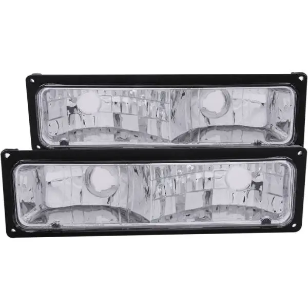ANZO 1988-1998 Chevrolet C1500 Euro Parking Lights Black thumbnail 2