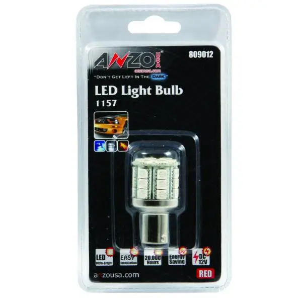ANZO LED Bulbs Universal LED 1157 Red - 28 LEDs 1 3/4in Tall thumbnail 2