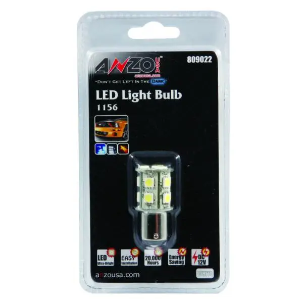 ANZO LED Bulbs Universal LED 1156 White - 13 LEDs 1 3/4in Tall thumbnail 2