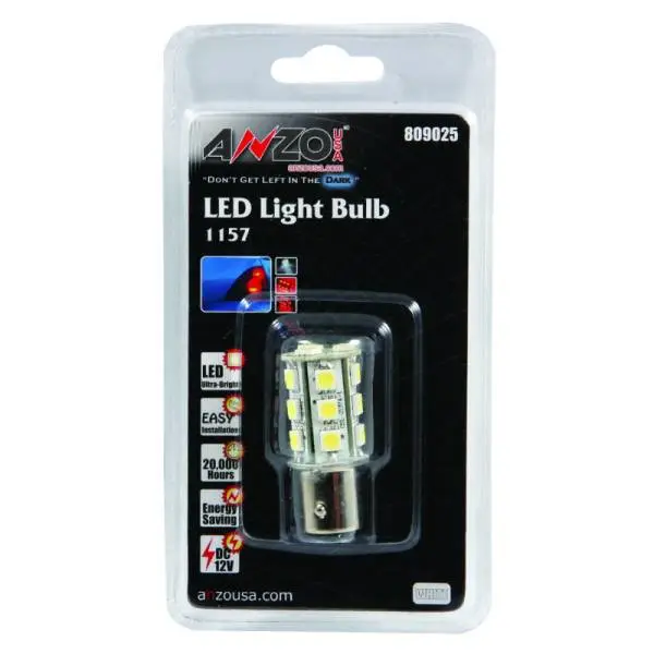 ANZO LED Bulbs Universal LED 1157 White - 18 LEDs 1 3/4in Tall thumbnail 2