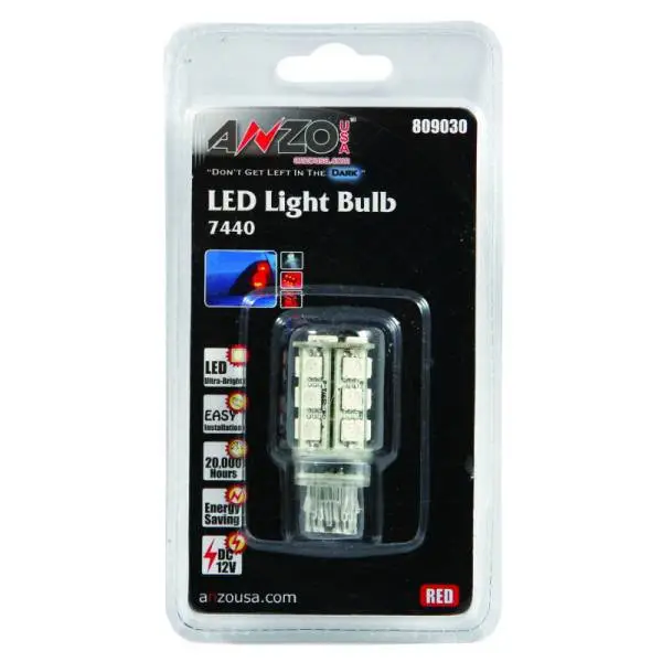 ANZO LED Bulbs Universal 7443/7440 Red thumbnail 2