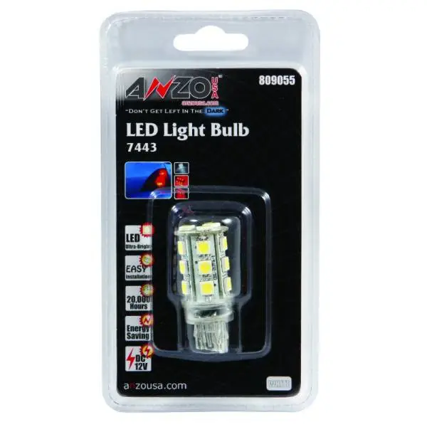 ANZO LED Bulbs Universal 7444 White - 18 LEDs 1 3/4in Tall thumbnail 2