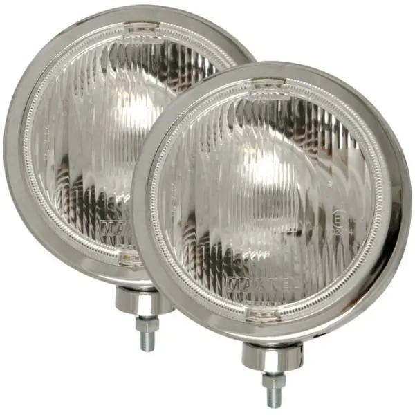 ANZO Off Road Halogen Light Universal H3 8in Round Slimline Off Road Light Chrome thumbnail 2