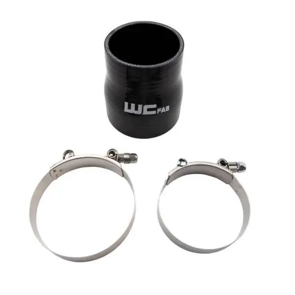 Wehrli 3in x 3.5in ID Straight Reducer x 4in Long Silicone Boot & Clamp Kit thumbnail 2
