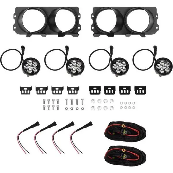 Westin Universal Light Kit for Outlaw Front Bumper - Textured Black thumbnail 4