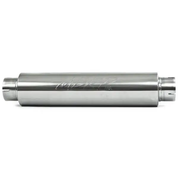 MBRP Universal Quiet Tone Muffler 4in Inlet/Outlet 24in Body 6in Dia 30in Overall T304 thumbnail 4