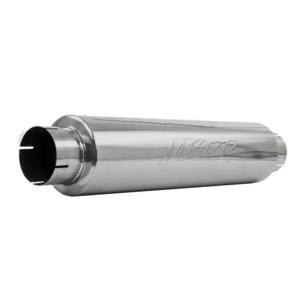 MBRP Universal Quiet Tone Muffler 4in Inlet/Outlet 24in Body 6in Dia 30in Overall T409 thumbnail 2
