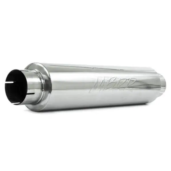 MBRP Universal Quiet Tone Muffler 4in Inlet/Outlet 24in Body 6in Dia 30in Overall T409 thumbnail 3