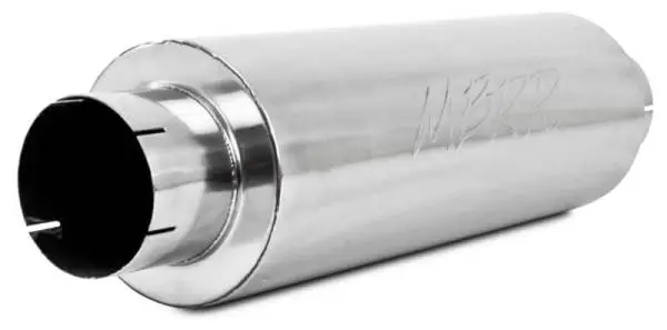 MBRP Universal Quiet Tone Muffler 5in Inlet /Outlet 8in Dia Body 31in Overall thumbnail 3