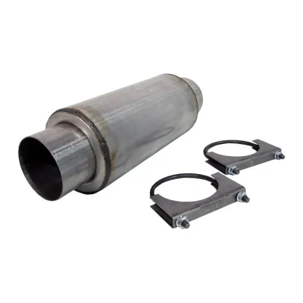MBRP Universal Resonator 4 Inlet /Outlet 12 Body 18 Overall Aluminized thumbnail 2