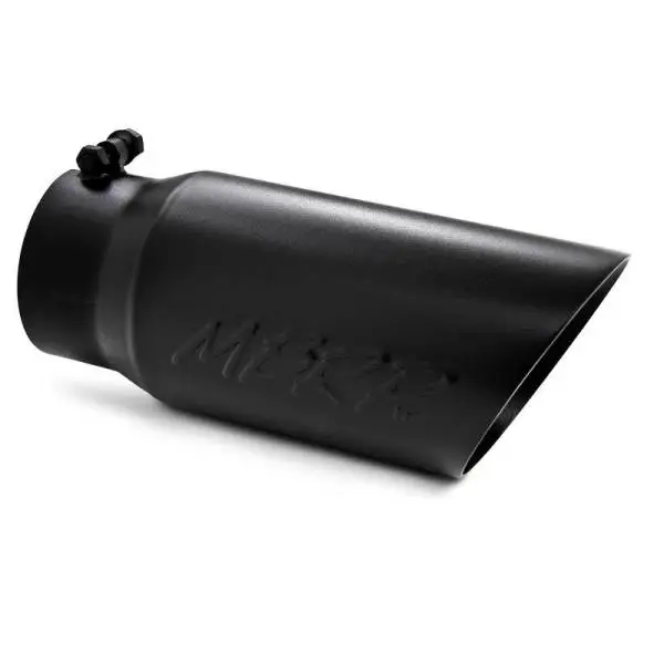 MBRP Universal Tip 5 O.D. Dual Wall Angled 4 inlet 12 length - Black Finish thumbnail 3
