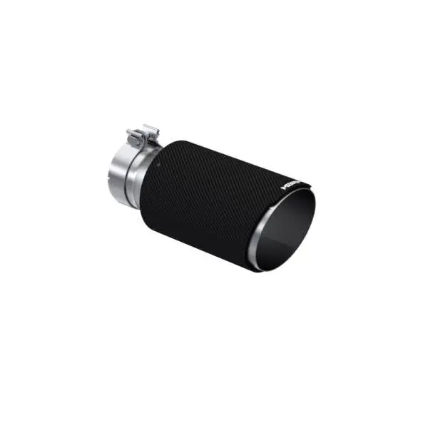 MBRP Universal Carbon Fiber Tip 6in OD/4in Inlet/12in L - Angle Cut Tip