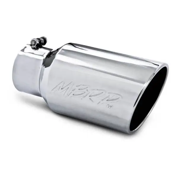 MBRP Universal Tip 6 O.D. Angled Rolled End 4 inlet 12 length thumbnail 3