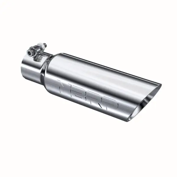 MBRP Universal Tip 3in O.D. Dual Wall Angled 2 inlet 12 length thumbnail 2