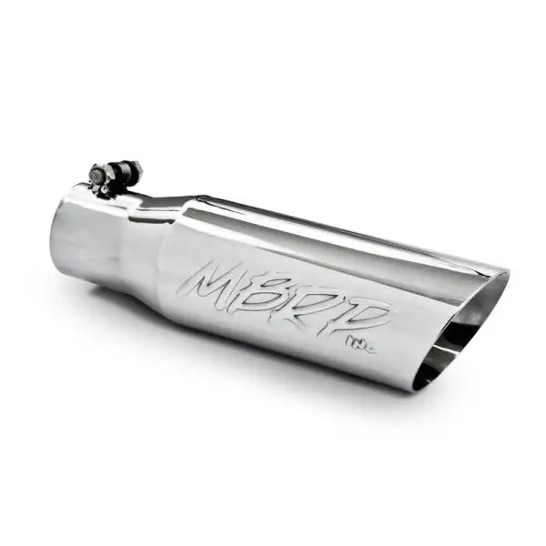 MBRP Universal Tip 3in O.D. Dual Wall Angled 2 inlet 12 length thumbnail 3