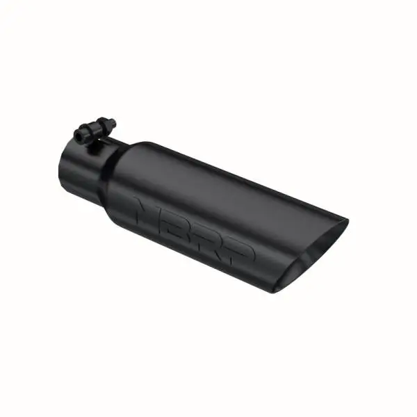 MBRP Universal Tip 3.5 O.D. Dual Wall Angled 2.5 inlet 12 length - Black Finish thumbnail 2