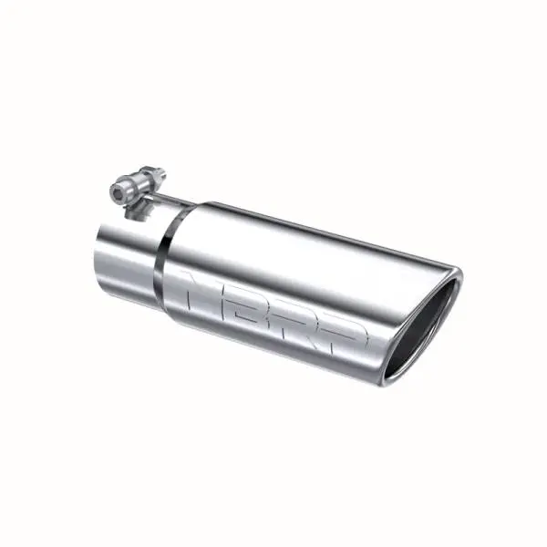 MBRP Universal Tip 3in O.D. Angled Rolled End 3 inlet 10 length thumbnail 2