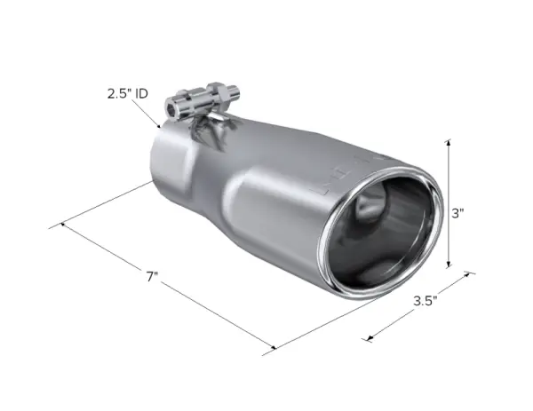MBRP Universal Tip 3in O.D. Oval 2 inlet 10 length thumbnail 5