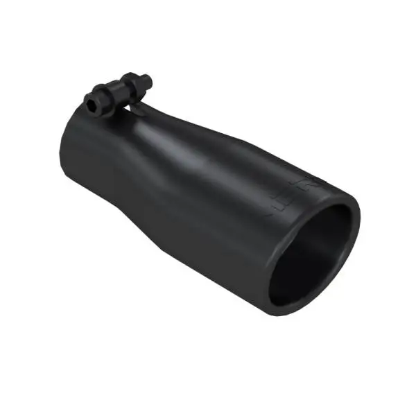 MBRP Universal Tip 2.5 O.D. Oval End 3.75 Inlet 10in length - Black Finish thumbnail 2