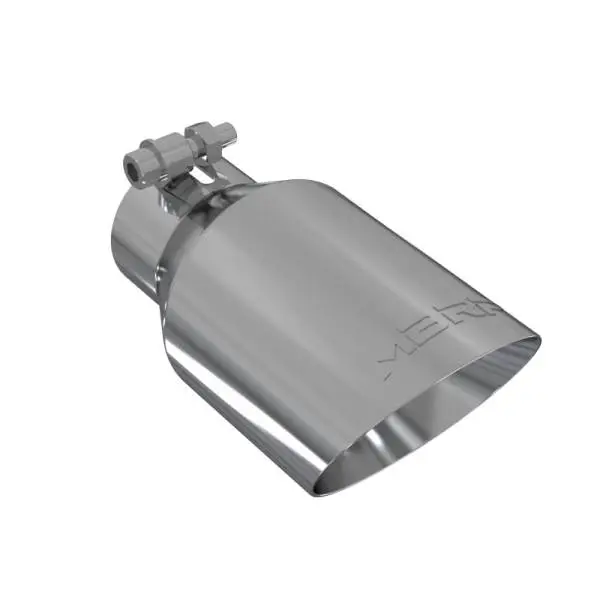 MBRP Universal Tip 4in O.D. Dual Wall Angled 2.5in inlet 8in length T304 thumbnail 2
