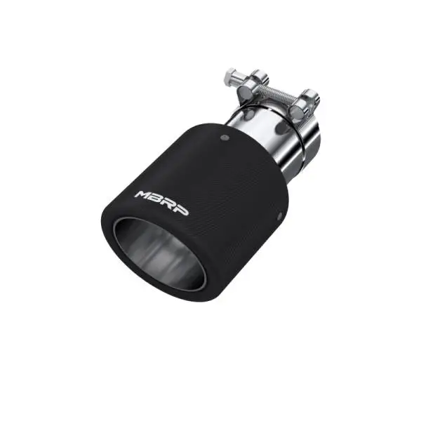 MBRP Universal Carbon Fiber Tip 4in OD / 2.5in Inlet / 7.7in L thumbnail 2
