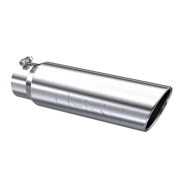 MBRP Universal 5in OD Angled Rolled End 4in Inlet 18in Length T304 Exhaust Tip thumbnail 2