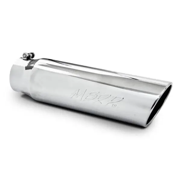 MBRP Universal 5in OD Angled Rolled End 4in Inlet 18in Length T304 Exhaust Tip thumbnail 3