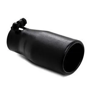 MBRP Universal 5in OD Angled Rolled End 4in Inlet 18in Length Black Finish Exhaust Tip thumbnail 3