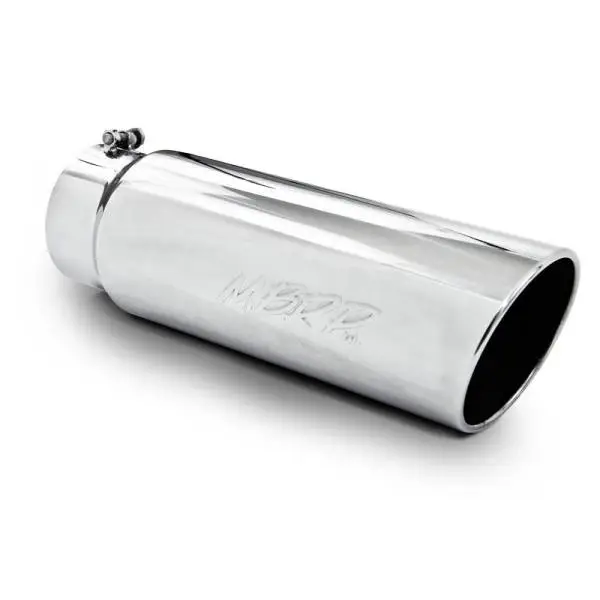 MBRP Universal Tip 6in OD Angled Rolled End 5in Inlet 18in Length T304 Exhaust thumbnail 3