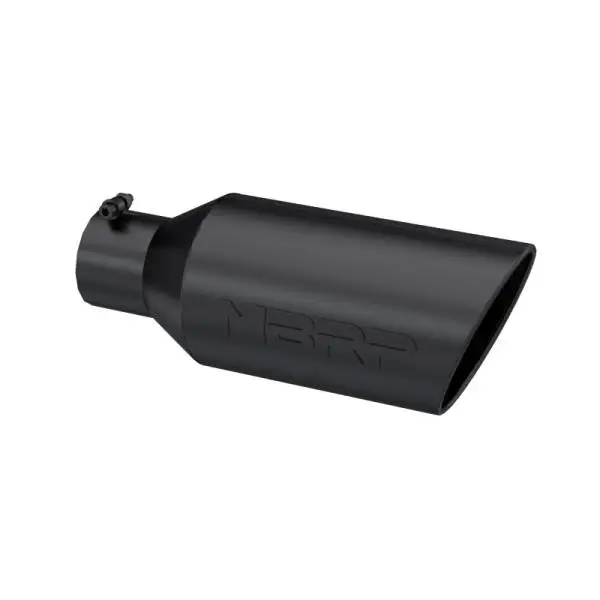 MBRP Universal Exhaust Tip 7in O.D. Rolled End 4in Inlet 18in Length - Black thumbnail 2