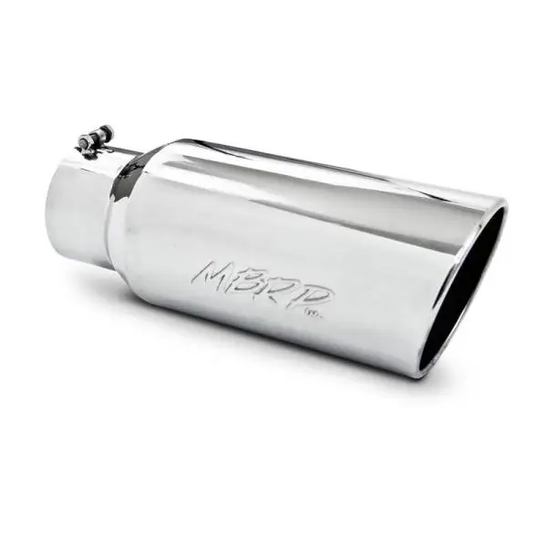 MBRP Universal Tip 7in O.D. Rolled End 5in inlet 18in length - T304 (SINGLE TIP) thumbnail 3