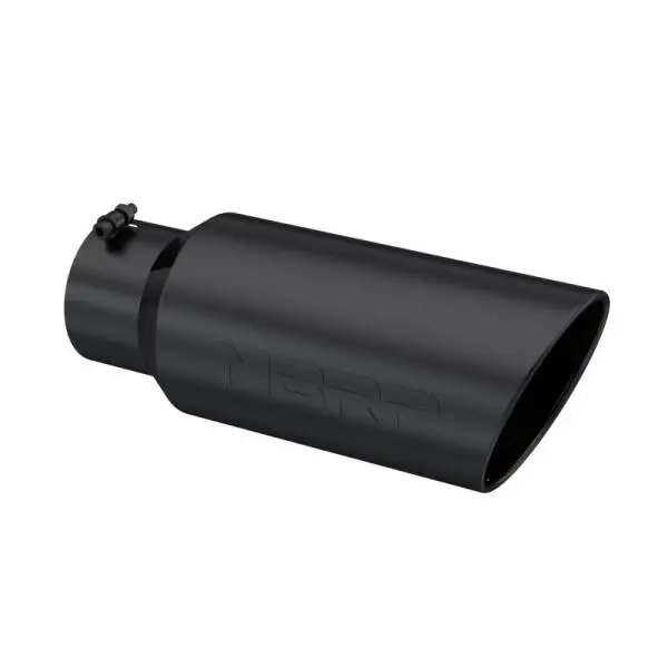MBRP Universal Tip 7in O.D. Rolled End 5in inlet 18in length Black thumbnail 2