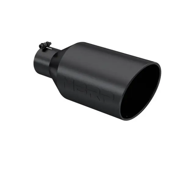MBRP Universal Tip 8in O.D. Rolled End 4in inlet 18in length Black thumbnail 2