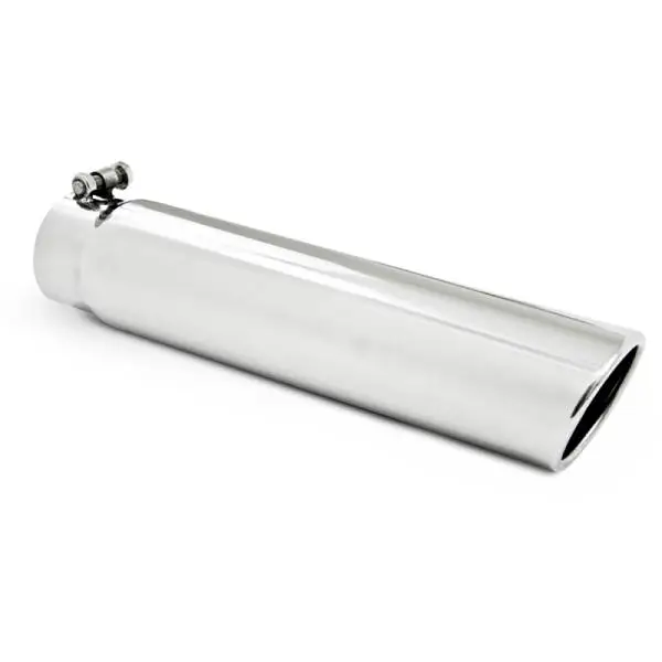 MBRP Universal Tip 3.5in OD 3in Inlet 16in L Angled Cut Rolled End Clampless-No Weld T304 thumbnail 2