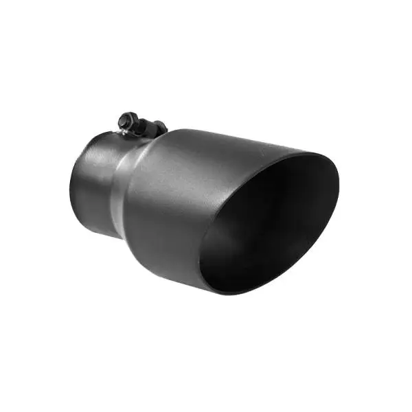 MBRP Universal Tip 4.5in OD 3in Inlet 8in Length Dual Walled Angled Exhaust Tip - Black thumbnail 2