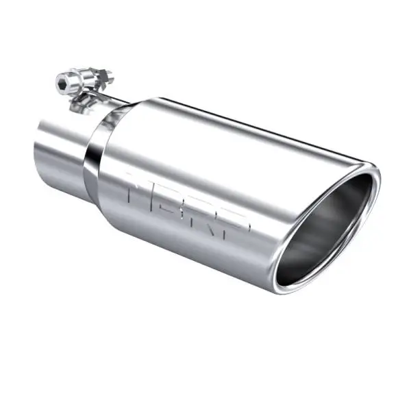 MBRP Universal Tip 4in OD 3in Inlet 10in Length Angled Rolled End T304 thumbnail 2
