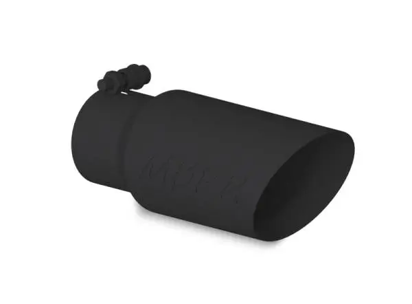 MBRP Universal Tip 4in OD 3in Inlet 10in Length Dual Wall Angled End Black thumbnail 2