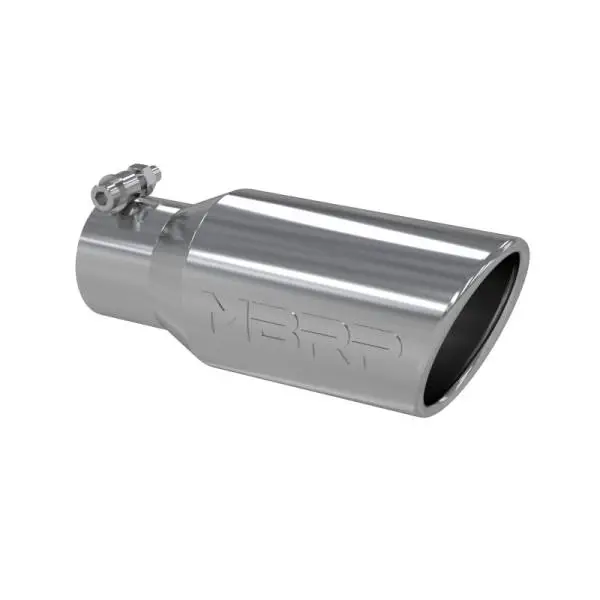 MBRP Universal Tip 4in OD 2.75in Inlet 10in Length Angled Rolled End T304 thumbnail 2