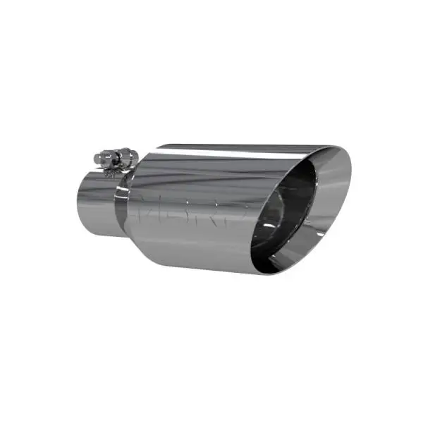 MBRP Universal Tip 4.5 O.D. Dual Walled Angled Rolled End 2.5 Inlet 12in Length - T304 thumbnail 2
