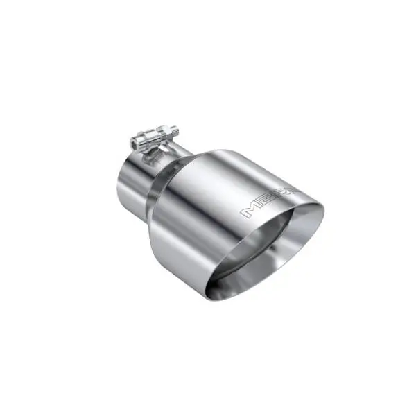 MBRP Universal T304 Stainless Steel Tip 3on ID / 5in OD Out / 8in Length Angle Cut Dual Wall thumbnail 2