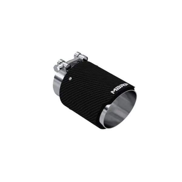 MBRP Universal Carbon Fiber Tip 3in ID / 4in OD Out / 6.13in Length Angle Cut Dual Wall thumbnail 2