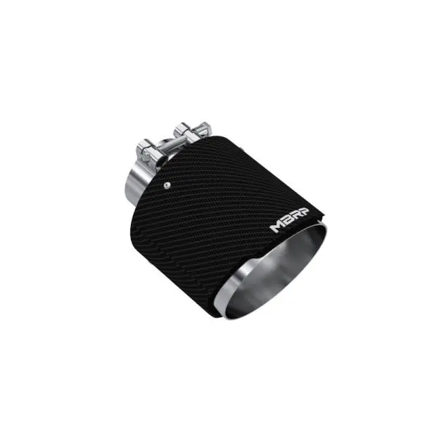 MBRP Universal Carbon Fiber Tip 2.5in ID / 5in OD Out / 6.5in Length Angle Cut Dual Wall thumbnail 2