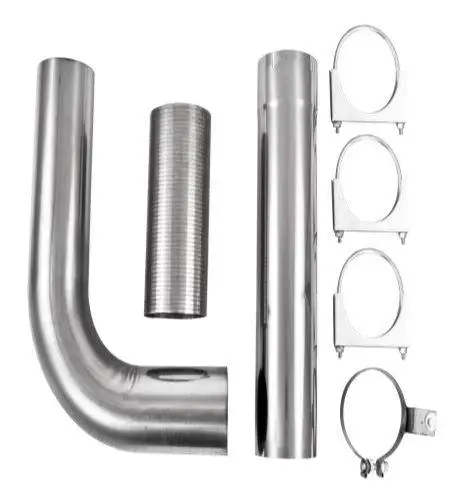 MBRP Universal Full Size Pickup Single Stack 5in Kit AL thumbnail 3