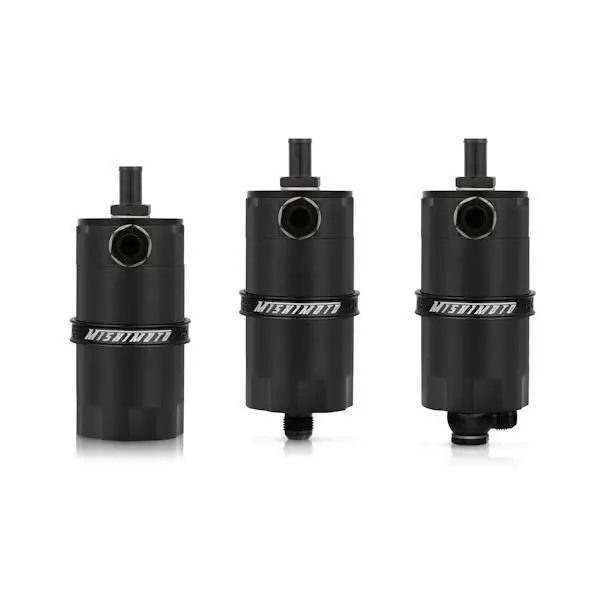 Mishimoto Universal Baffled Oil Catch Can - Black thumbnail 3