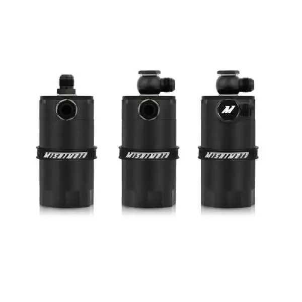 Mishimoto Universal Baffled Oil Catch Can - Black thumbnail 11