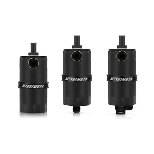 Mishimoto Universal Baffled Oil Catch Can - Black thumbnail 13