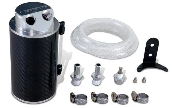 Mishimoto Universal Baffled Oil Catch Can - Blue thumbnail 4