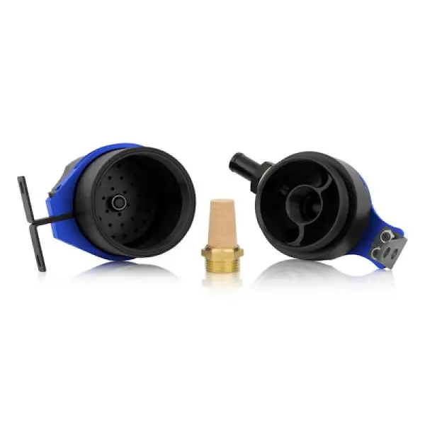 Mishimoto Universal Baffled Oil Catch Can - Blue thumbnail 9